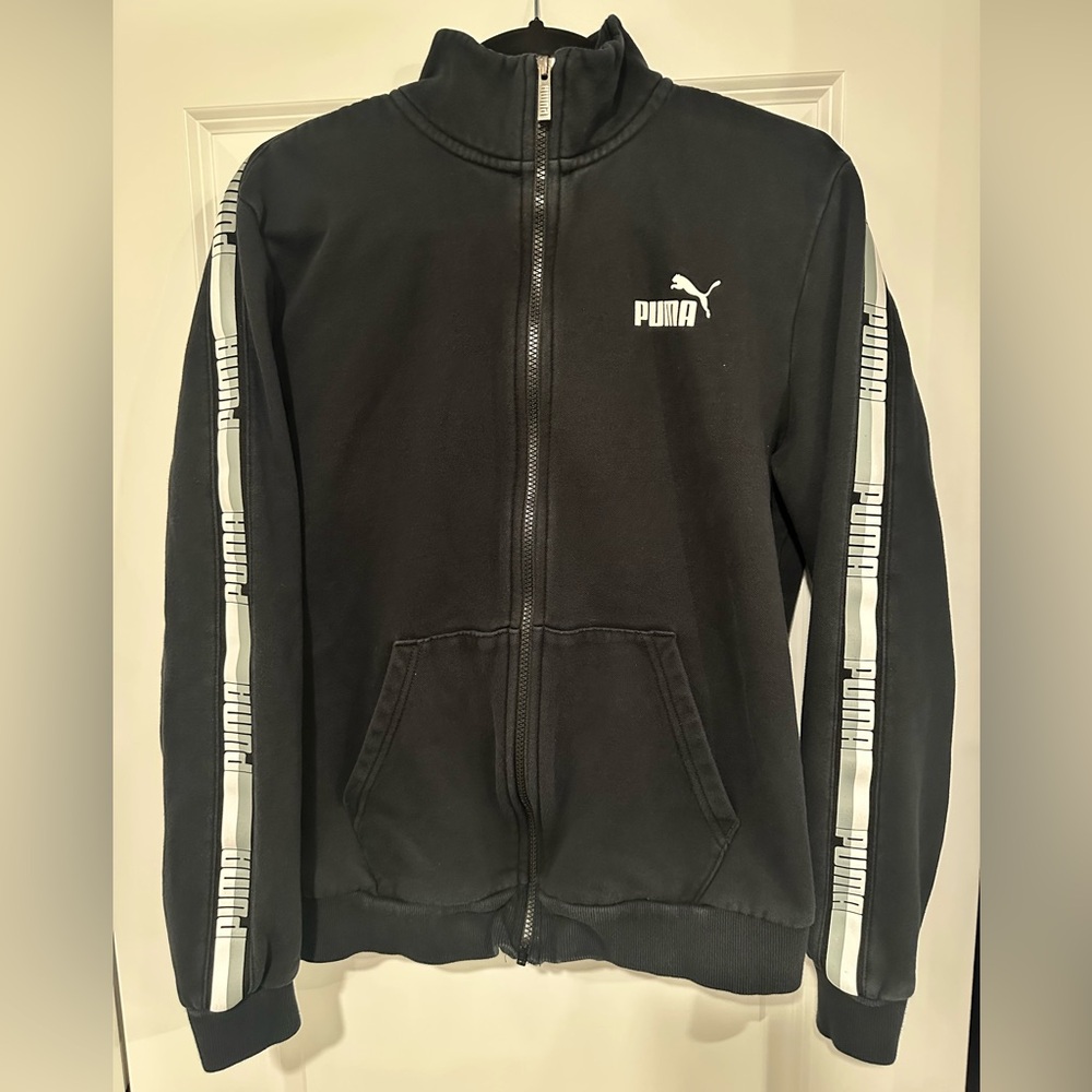 Puma Black Full-Zip Track Jacket